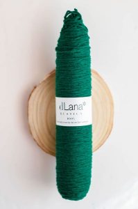 Canilla Lana Rústica Colores Vivos P11 Verde Navidad
