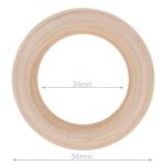 ANILLO DE MADERA DIÁMETRO EXTERIOR NATURAL 56MM