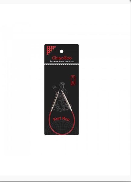 Agujas Circulares Rojas 6009 Agujas De Tejer Circulares ChiaoGoo De 9 Pulgadas - Acero Inoxidable, Color Rojo - Para Tejido Cómodo Agujas Tricot Circular