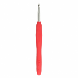 Ganchillo ergonómico 6mm (rojo)