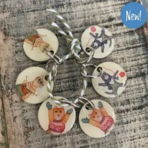 Marcadores de gatos para tejer de Emma Ball