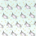 TELA EINHORN MINT GOLD