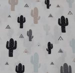 Tela cactus sencillos fondo blanco