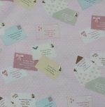 Tela de sobres y cartas fondo rosa