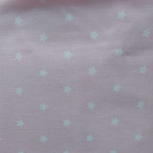 Tela de estrellas fondo rosa bebé