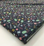 Tela de motivo costura multicolor