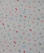 Tela florecitas imitación bordado