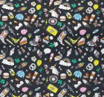 Tela motivos divertidos fondo negro