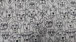 Tela perros sin color